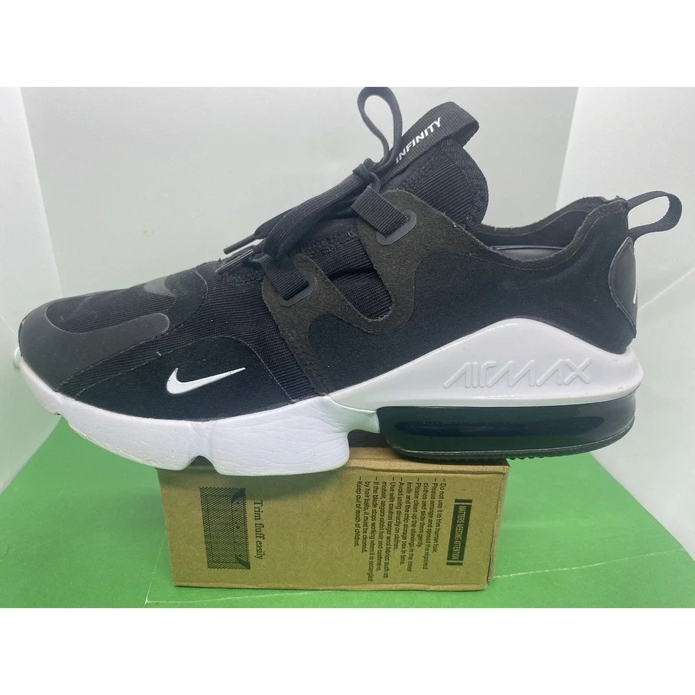 Nike Air Max Infinity Black/White Sneakers BQ3999-003 Sz 12